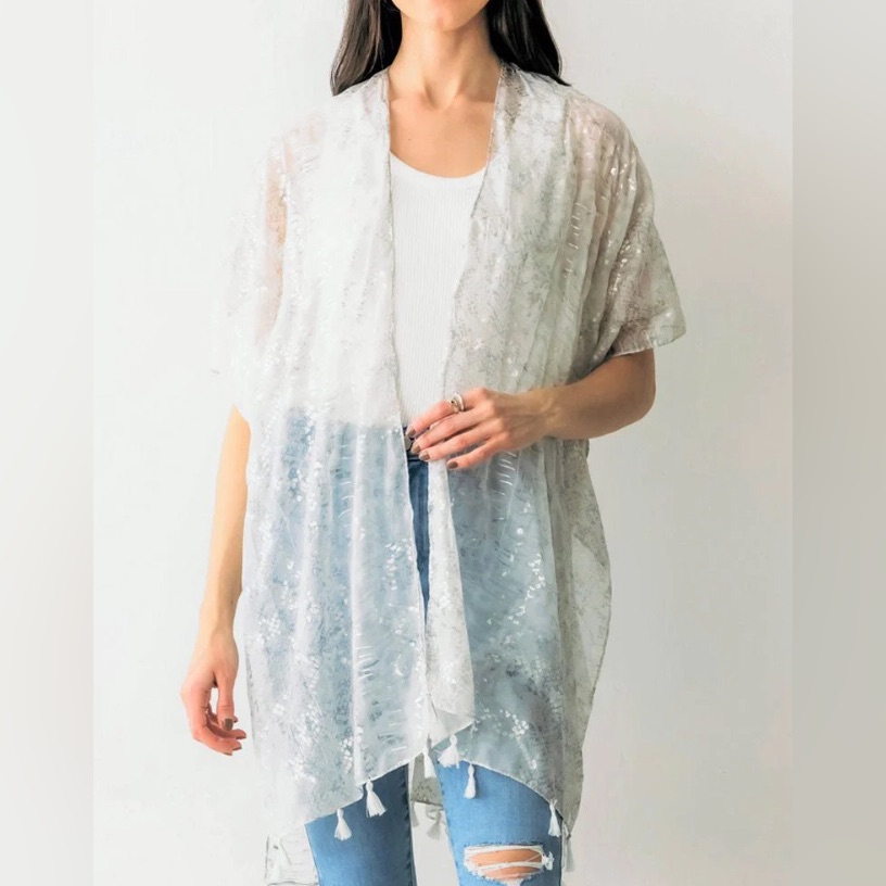 Silver Python Kimono